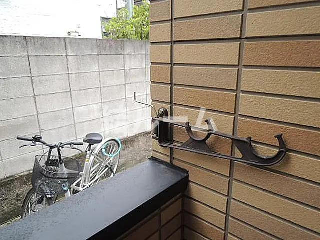 文京区大塚６丁目のアパートのバルコニー