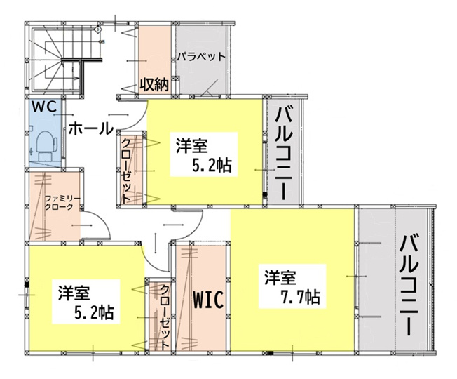 【間取り】 | 2F間取り図
