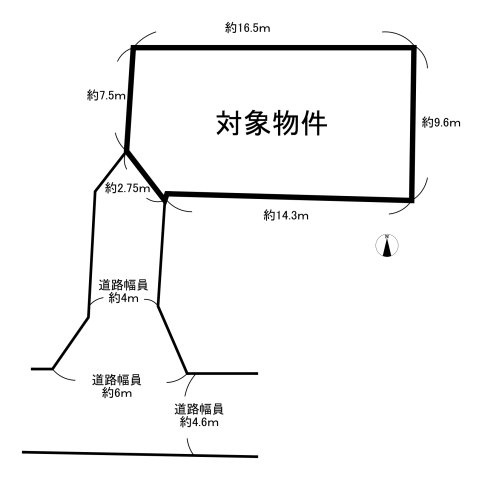 企救丘三丁目6番6号（B-30）の土地図