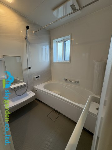 藤沢市羽鳥4丁目　新築戸建　全2棟1号棟の浴室|日々の疲れを癒すお風呂付です