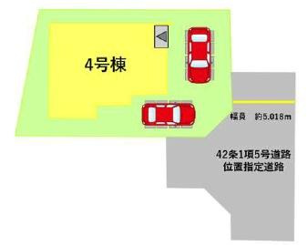 菊池市亘1期「Bloom」の区画図