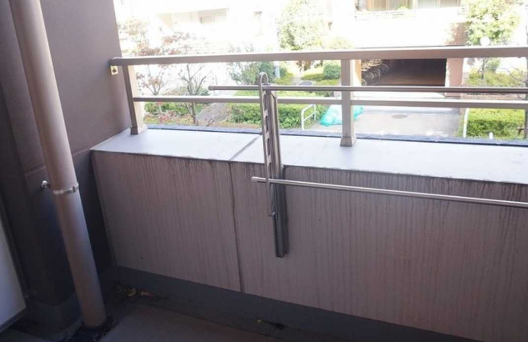 グランスイート二子玉川スタイルフォート　分譲賃貸　ウォークインクローゼット　ネット無料のバルコニー