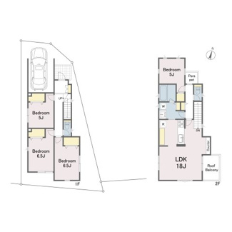 【土地図＋建物プラン例】 | サントリーニの丘南町田２丁目