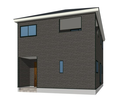 【外観パース】 | クレイドルガーデン山口市嘉川第４（２号棟）　 | 完成予想図です。