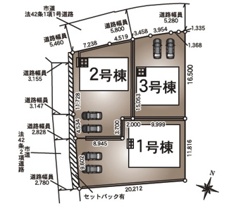 【区画図】 | クレイドルガーデン山口市嘉川第４（２号棟）　