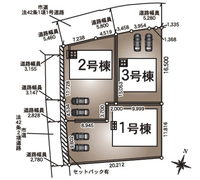 【区画図】 | クレイドルガーデン山口市嘉川第４（２号棟）　