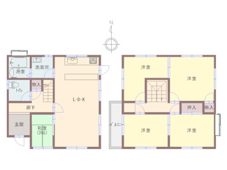 【間取り】 | 加西市河内町戸建て