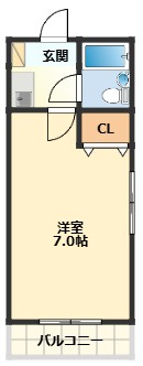 【間取り】 | ロイヤルコーポ北中島