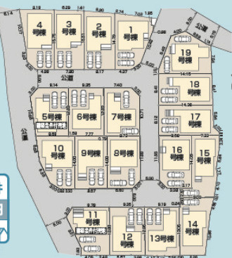 【仲介手数料無料】清瀬市下宿第３全１９棟８号棟　清瀬市の新築なら西武ハウジングの区画図
