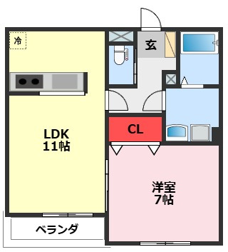 エクセルメゾン南流山の間取り