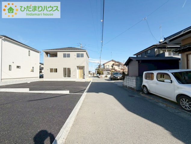 いわき市小名浜南富岡第１　新築戸建　3号棟の前面道路含む現地写真|小学校が近く、お子様の通学も安心ですね☆彡