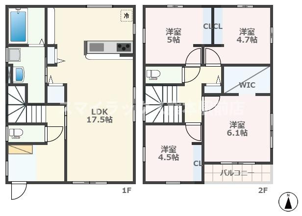 出水7丁目戸建の間取り