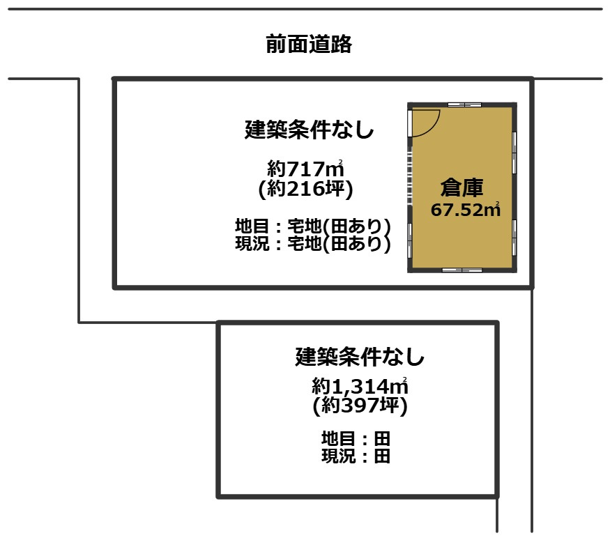 高島市鴨中古倉庫の間取り