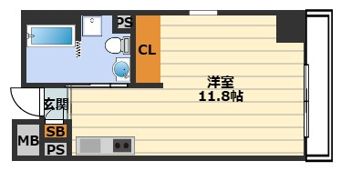 シーズ・アパートメント中之島の間取り