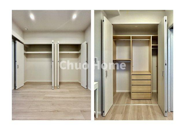 ステーションプラザタワーの収納|居室にはクローゼットを完備し、自由度の高い家具の配置が叶うシンプルな空間です。お子様の成長と必要になる子供部屋を与えるにはぴったりの間取りですね。