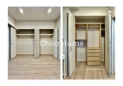 【収納】 | ステーションプラザタワー | 居室にはクローゼットを完備し、自由度の高い家具の配置が叶うシンプルな空間です。お子様の成長と必要になる子供部屋を与えるにはぴったりの間取りですね。