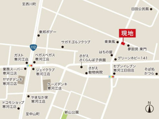 【地図】 | LIGARE 寒河江市日田1期