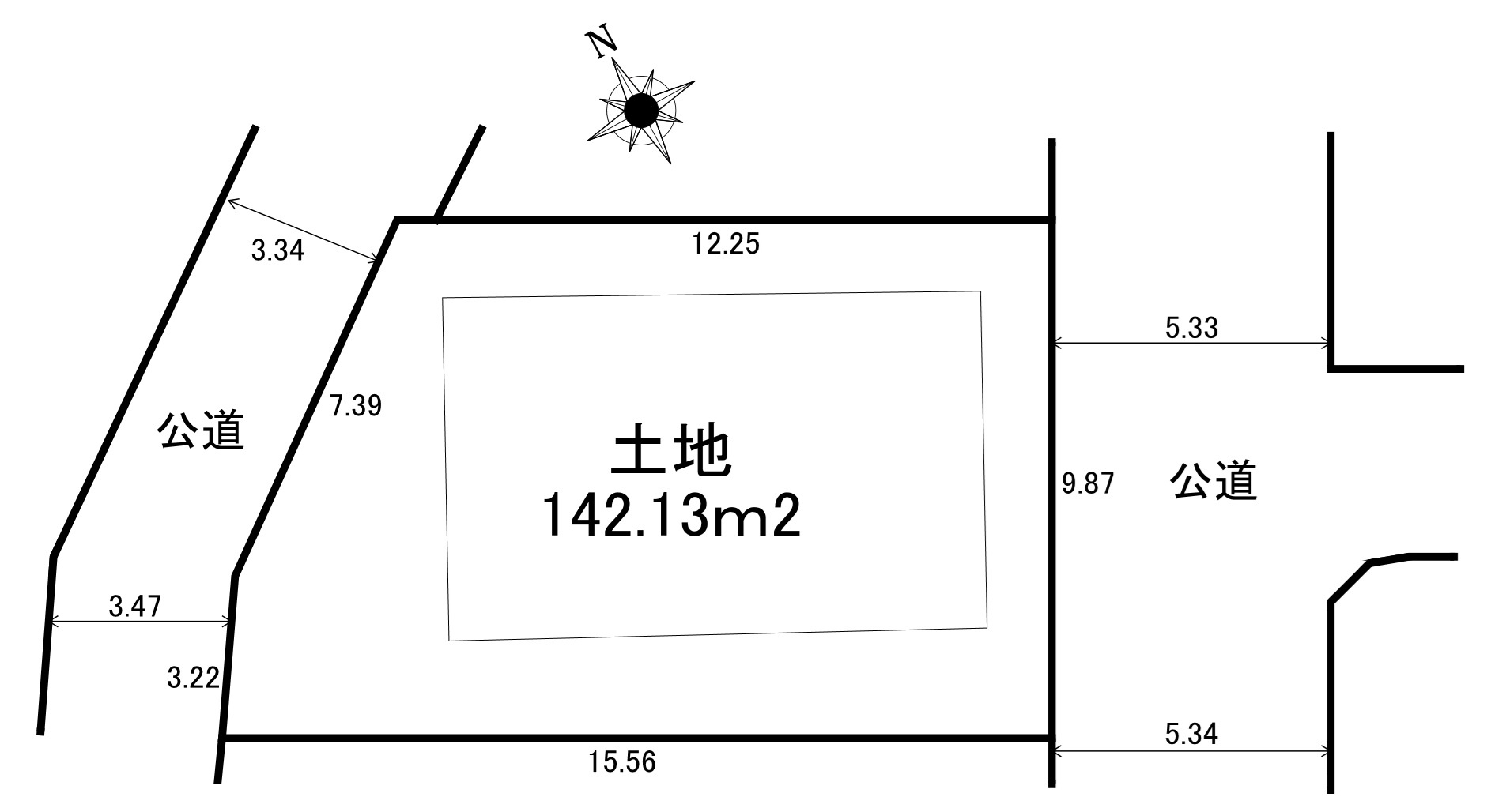 東五反田1丁目土地の土地図