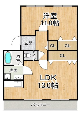 パラシオン有瀬の間取り|※間取りが現況と異なる場合は現況を優先します※