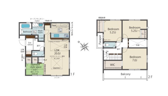 福岡市城南区七隈3丁目第1-3棟（1号棟）の区画図|配置図