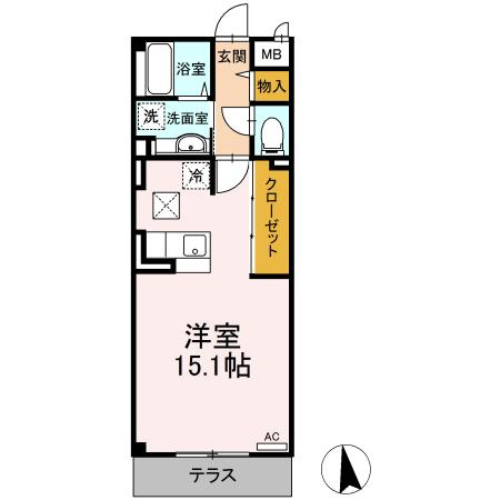 【間取り】 | サンヴィレッジ中河原