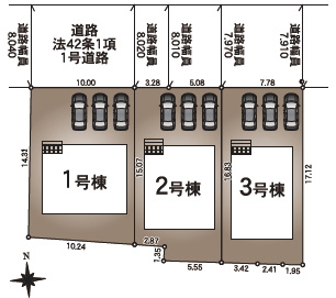 【区画図】 | 福島市松木町第1　1号棟（SK）