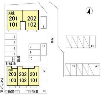 【区画図】 | サンビレッジ戸祭 Ｂ