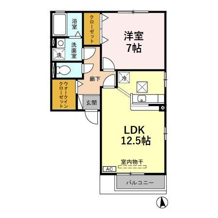 【間取り】 | クレセント Ｂ