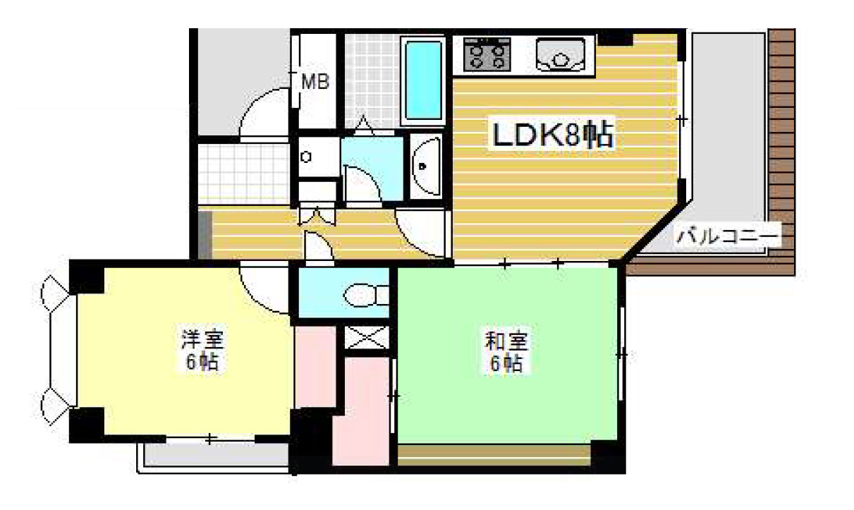 ハイム篠の間取り