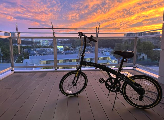 夕暮れ時の眺望　