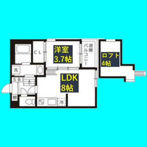 ハーモニーテラス旗屋の間取り