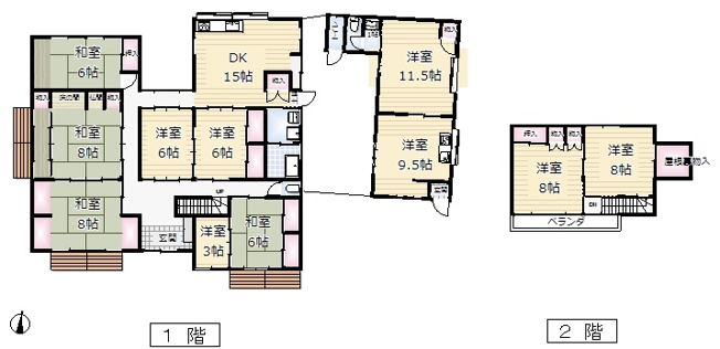 【間取り】 | 倉庫付き住宅　牧之原市大寄