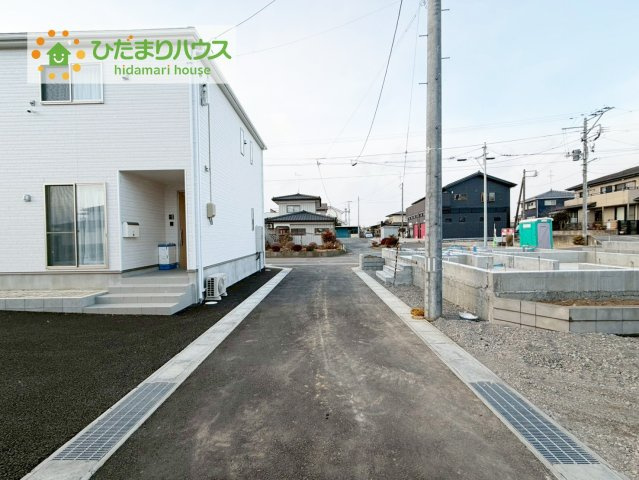 郡山市水門町第1　6号棟の前面道路含む現地写真