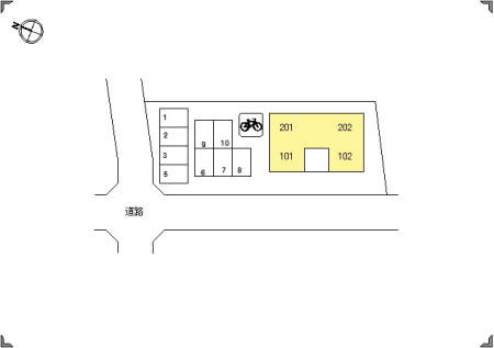 プリマベーラ沖村の駐車場