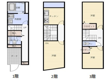 曳舟　築浅戸建の間取り