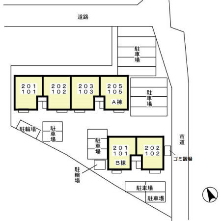 フローレス・リーベABの区画図