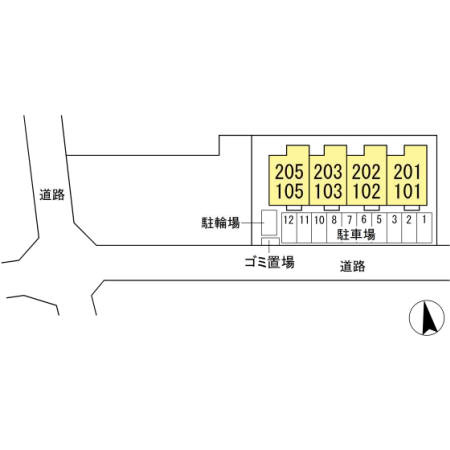 コーポ ルピナスの区画図