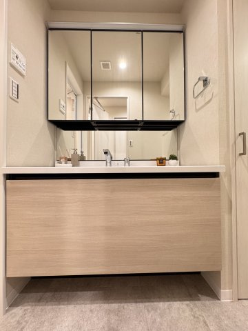 セントラル三田の独立洗面台