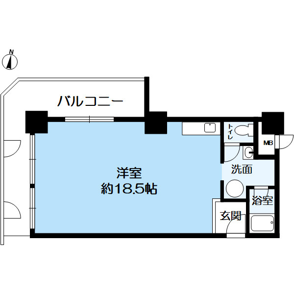 花隈ダイヤハイツの間取り