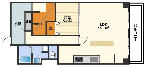 サンハイム中津の間取り
