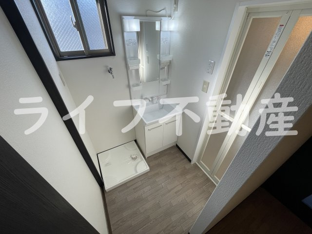 みおつくし布施の洗面所|広い洗面スペース