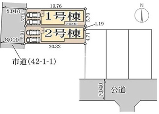 【区画図】 | リーブルガーデン松原市天美我堂2丁目