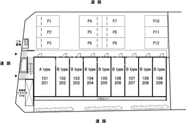 リブリ・検見川の区画図
