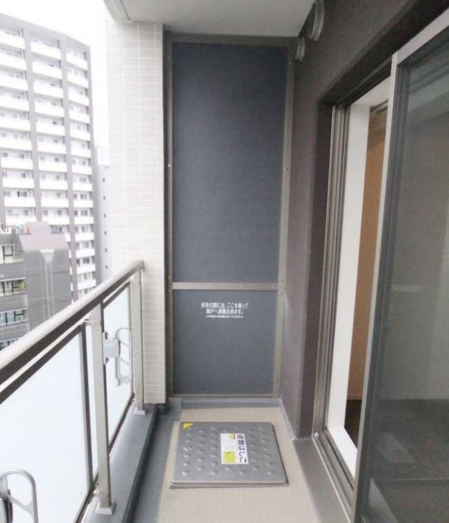 パークハビオ渋谷　駅近　ペット相談　楽器相談のバルコニー