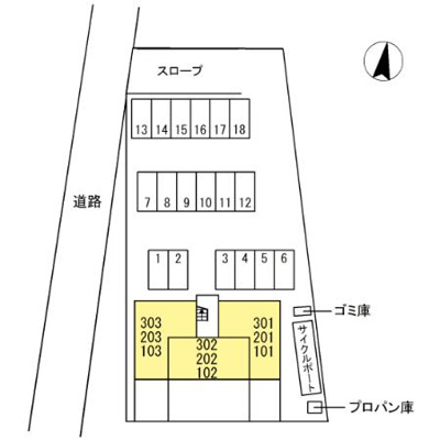 【区画図】 | ディア・ベルジュⅠ