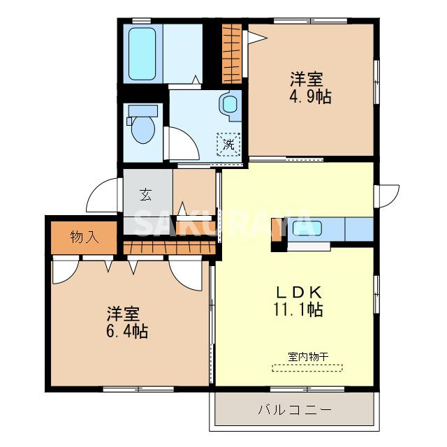 メープルリーフの間取り