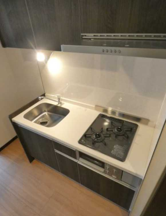 ミュプレ渋谷　ネット無料　オートロック　陽当たり良好のキッチン