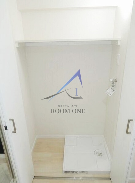 マンションかねきの設備|洗濯機置き場です。