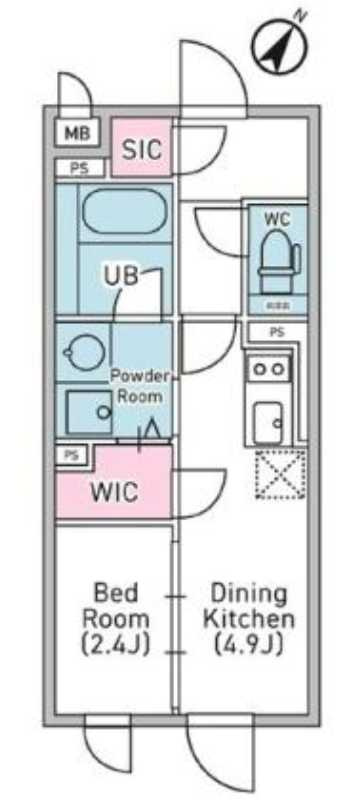 デュオメゾン渋谷松濤　礼金０　新築　ネット無料　駅近の間取り