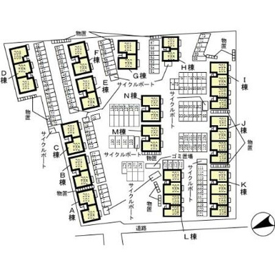 【区画図】 | エルフタウン吉久　Ｄ